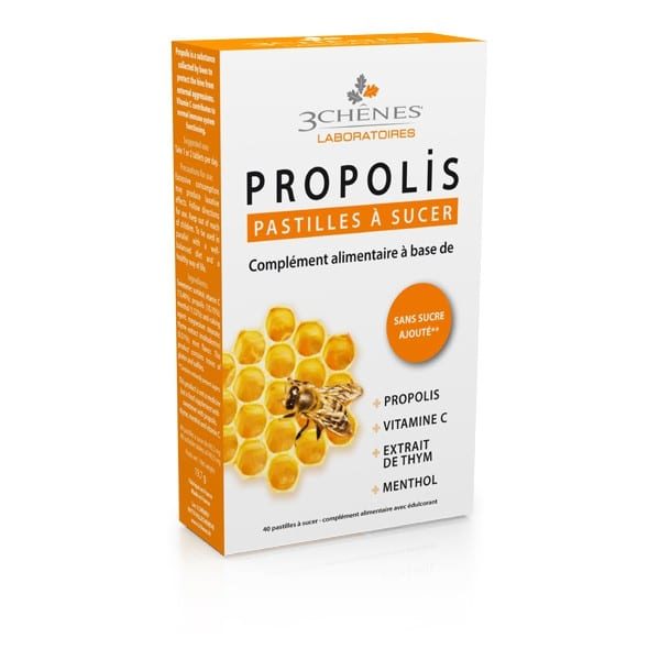 3 CHÊNES Propolis Soothing & Calming Tablets 40pcs