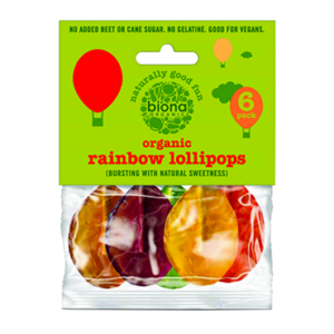 Biona Rainbow Lollies (6 pack) 50g