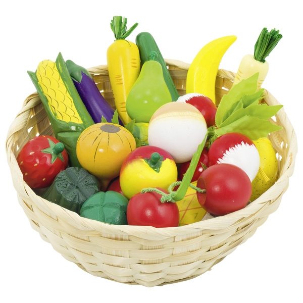 GOKI Fruits and Vegetables in a Basket