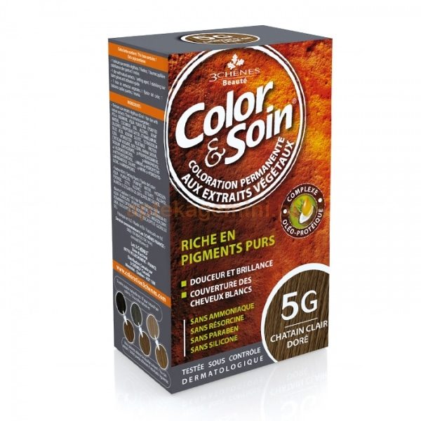 Color & Soin Hair Colour, Light Golden Chestnut