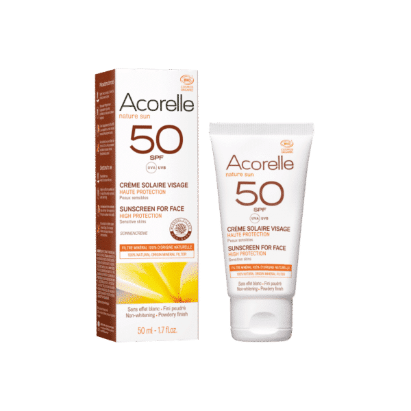 Солнцезащитный гель для лица Acorelle SPF50 50ml