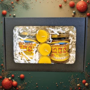 Sangaste kinkepakend 2x300g + 3 teeküünalt