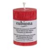 Eubiona Stearin Pillar Candle Dark Red 56 x 80 mm 20h