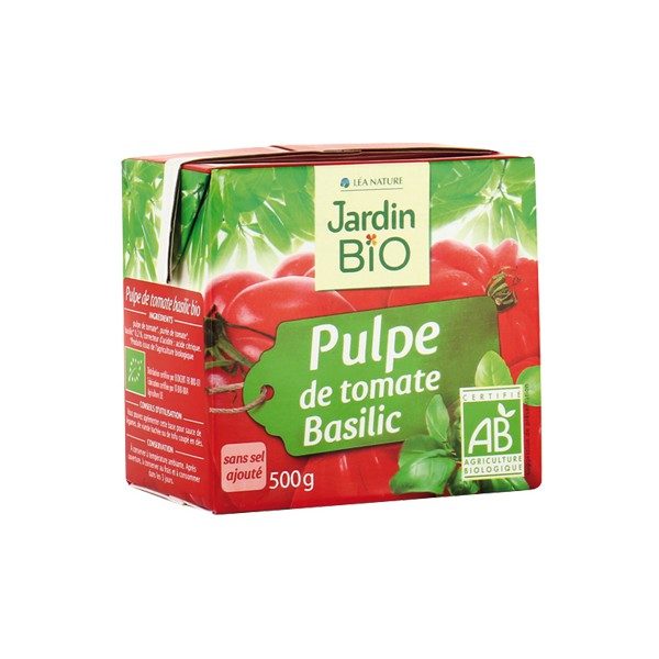 JardinBio purustatud tomatid basiilikuga 500g