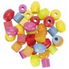 GOKI Wooden Cylindrical Bead Set, 6 Strings, 45 Beads