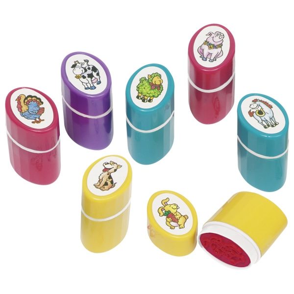 GOKI Self-Inking Stamps "Farm Animals" 1pc