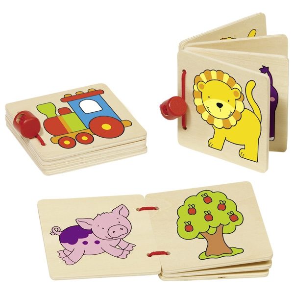 GOKI Picture Book: Locomotive, Lion, Piggie 1pc