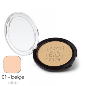 Компактная пудра  nr 1 "Light Beige" SO'BiO 10g