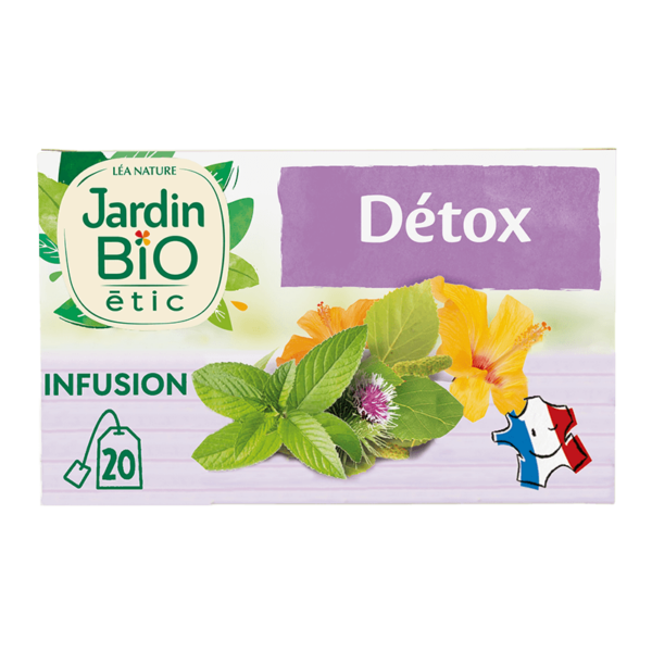 JardinBio puhastav tee kaselehe ja piparmündiga Detox 20 x 1,5g