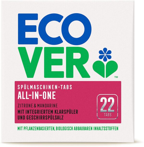 Ecover All-in-One dishwasher tabs 22pc