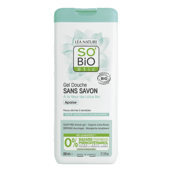 SO’BiO Soap-free Shower Gel with Lotus flower 650ml