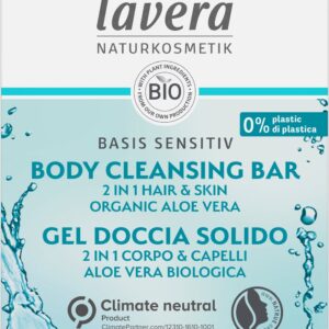 Твердый шампунь/гель для душа Hydro feeling Lavera 50g