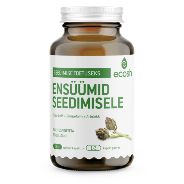 Ensüümid seedimisele – ensüümid, bromelaiin, artišokk 90 kapslit