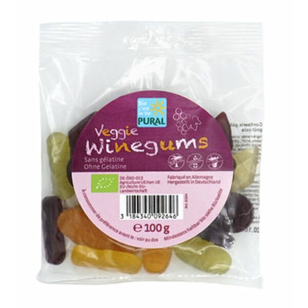 Pural kummikommid Winegums 100g vegan