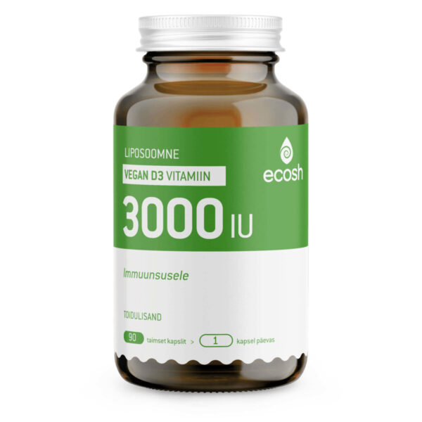 Ecosh liposoomne vegan D3-vitamiin 90tk