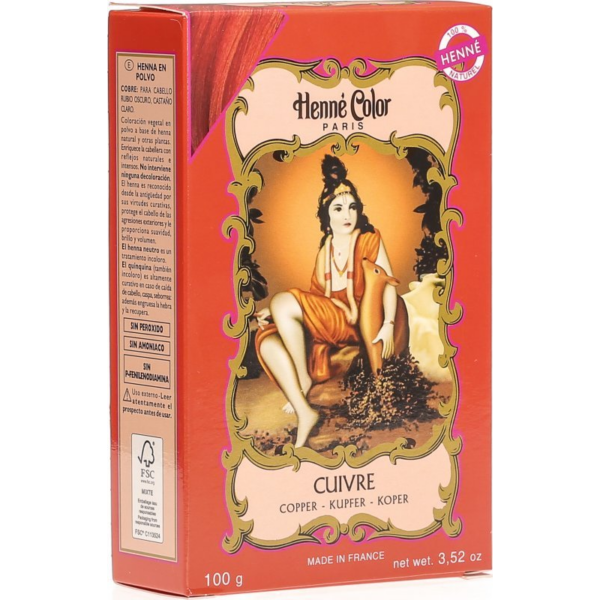 Henne color henna pulber naturaalne 100 g