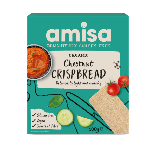 Amisa Organic Gluten Free Chestnut Crispbread