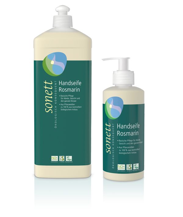 Sonett vedelseep Rosmariin 300ml pumbaga