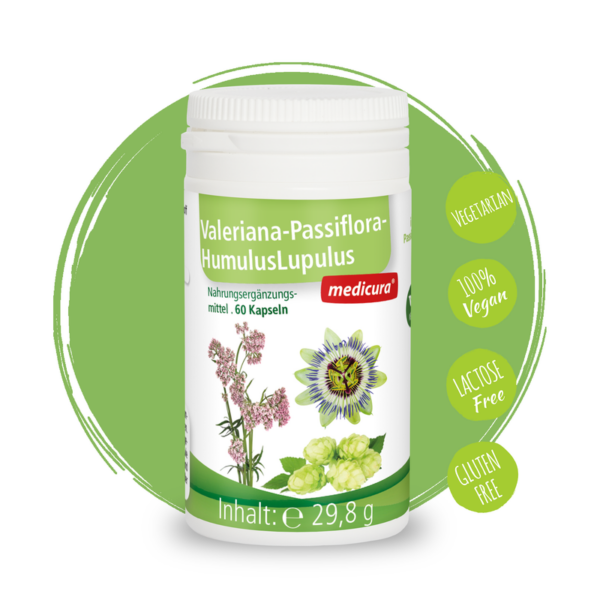 Medicura Palderjan-humal-passiflora rahustavad kapslid 60tk