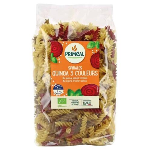 Fusilli Tricolor kinoaga 500g öko