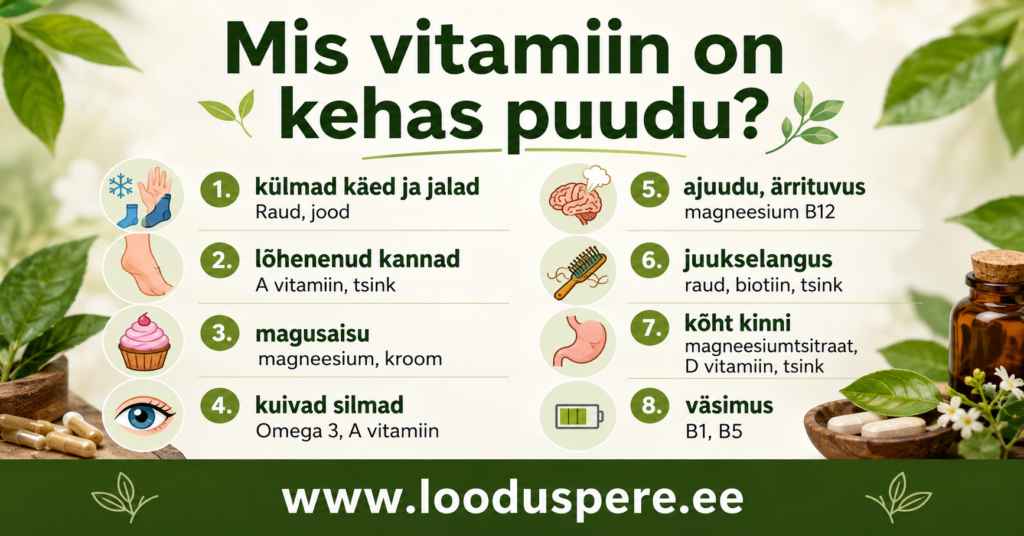 Vitamiinid igapäevaelus – miks neid vaja on ja kuidas ära tunda puudust?